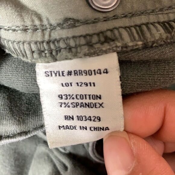 Anthropologie Marrakech Olive Green Ankle Side Slit Pants - Picture 9 of 11